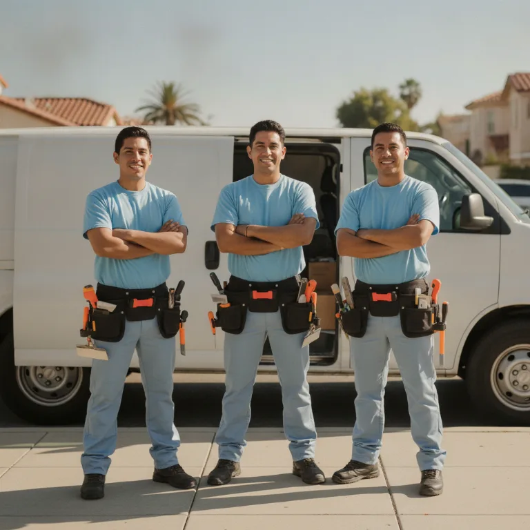 Ladrilhador equipe em Biguacu